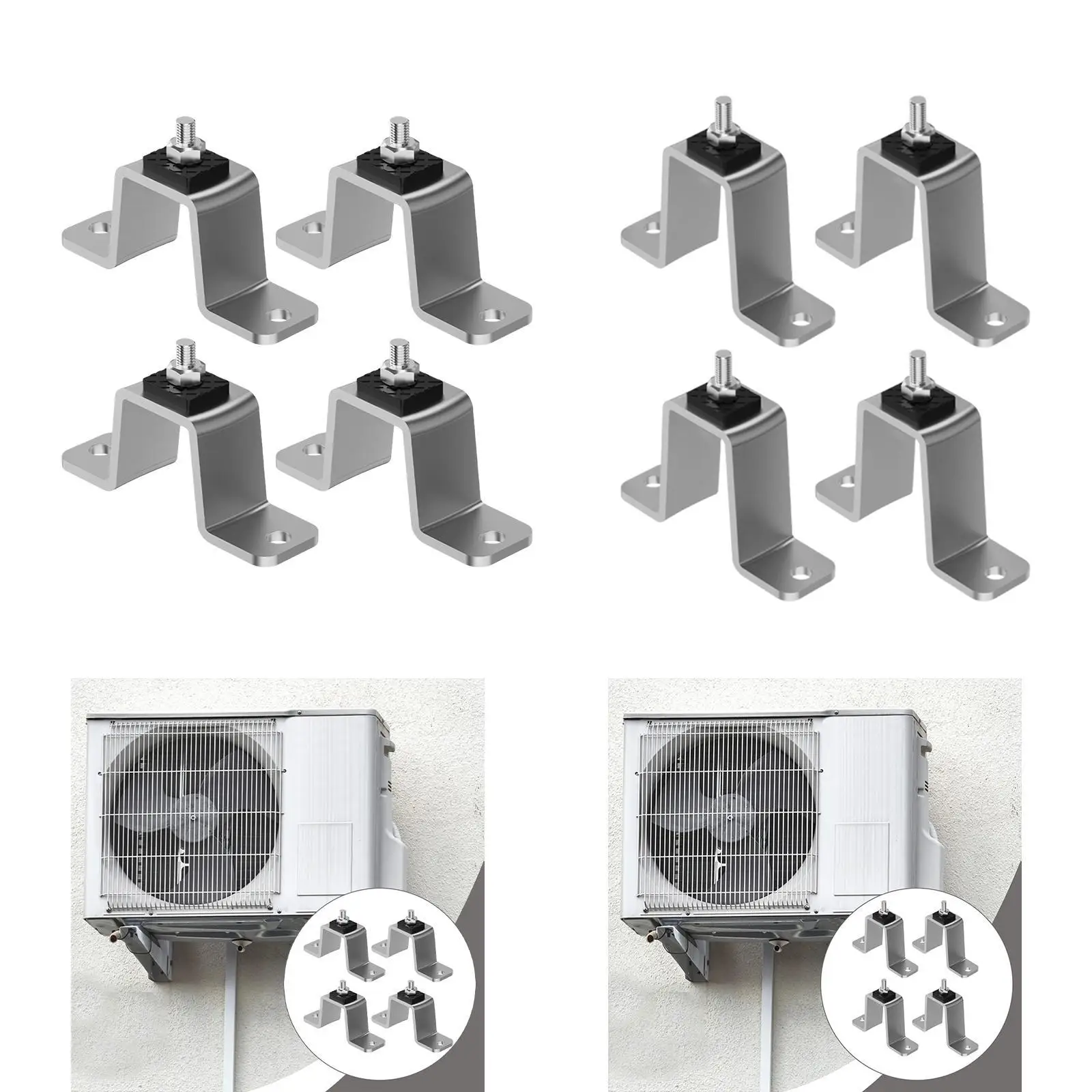 

4x монтажный кронштейн виброизолятора, антивибрационные накладки для кондиционера, прочные амортизаторы премиум-класса для кондиционера