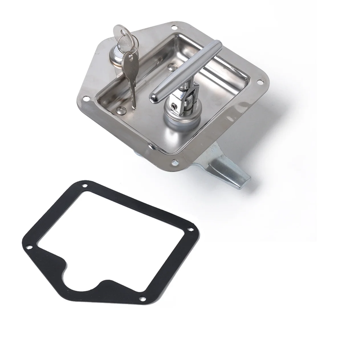 

Toolbox Lock Stainless Steel T-Shape Handle Adjustable 45Mm For Truck Trailer Rv Anti-Theft Paddle Lock Trailer Accessories