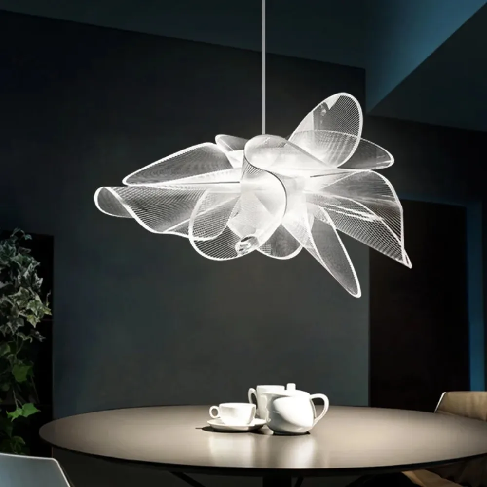 Postmodern Floral Pendant Lighting Nordic Creative Italian Designer Home Decor Living Dining Room Bedroom Chandelier