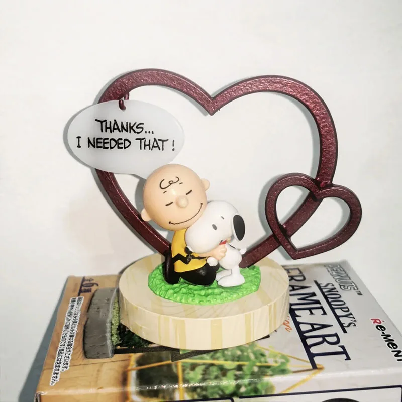 Rement Peanuts Snoopy Frame Art Collection Original Blind Box Mini Diorama Figure Retro Frame Display Model Desk Decor view 4