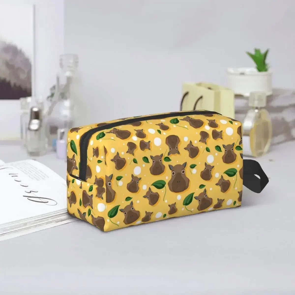 

Capybara Popular Animals Pattern Makeup Bag Women Travel Cosmetic Organizer Kawaii Storage Toiletry Bags