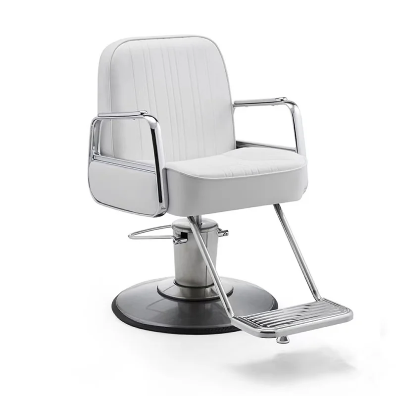 Salon-specific Barber Chair Reclining Haircut Stool PVC Material Simple Trendy Internet-Famous High-End Perm Dye Seat