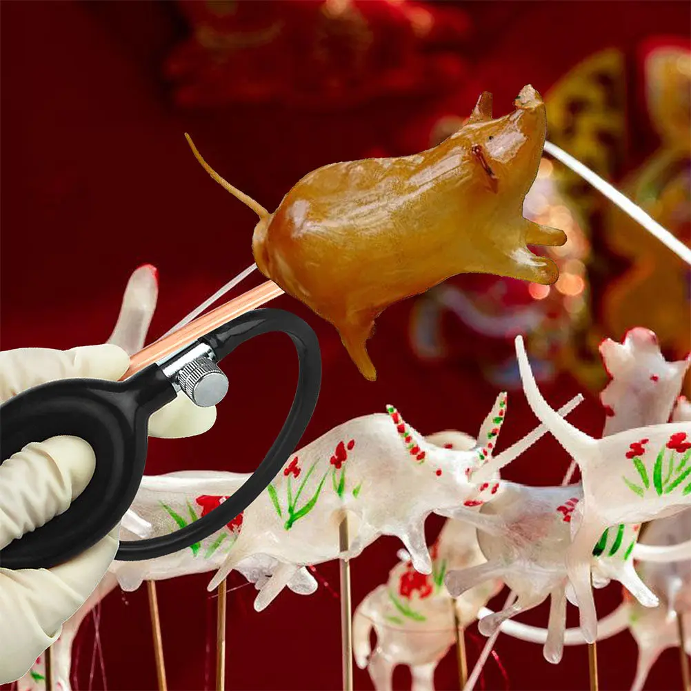 

2Pcs Baking Sugar Blowers with Spare Pump for Continuous Sugar Art Projects Candy Work Tool for Delicate Sculptures