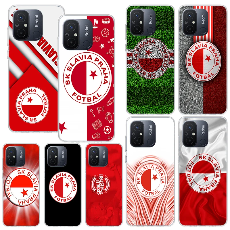 Sk Slavia Praha funda de teléfono de la República Checa para Xiaomi Redmi 12C, 12, 10C, 10A, 10, 9C, 9A, 9T, 8A, 8, 7A, 7, 6A, 6 Pro, K70, K40, K20