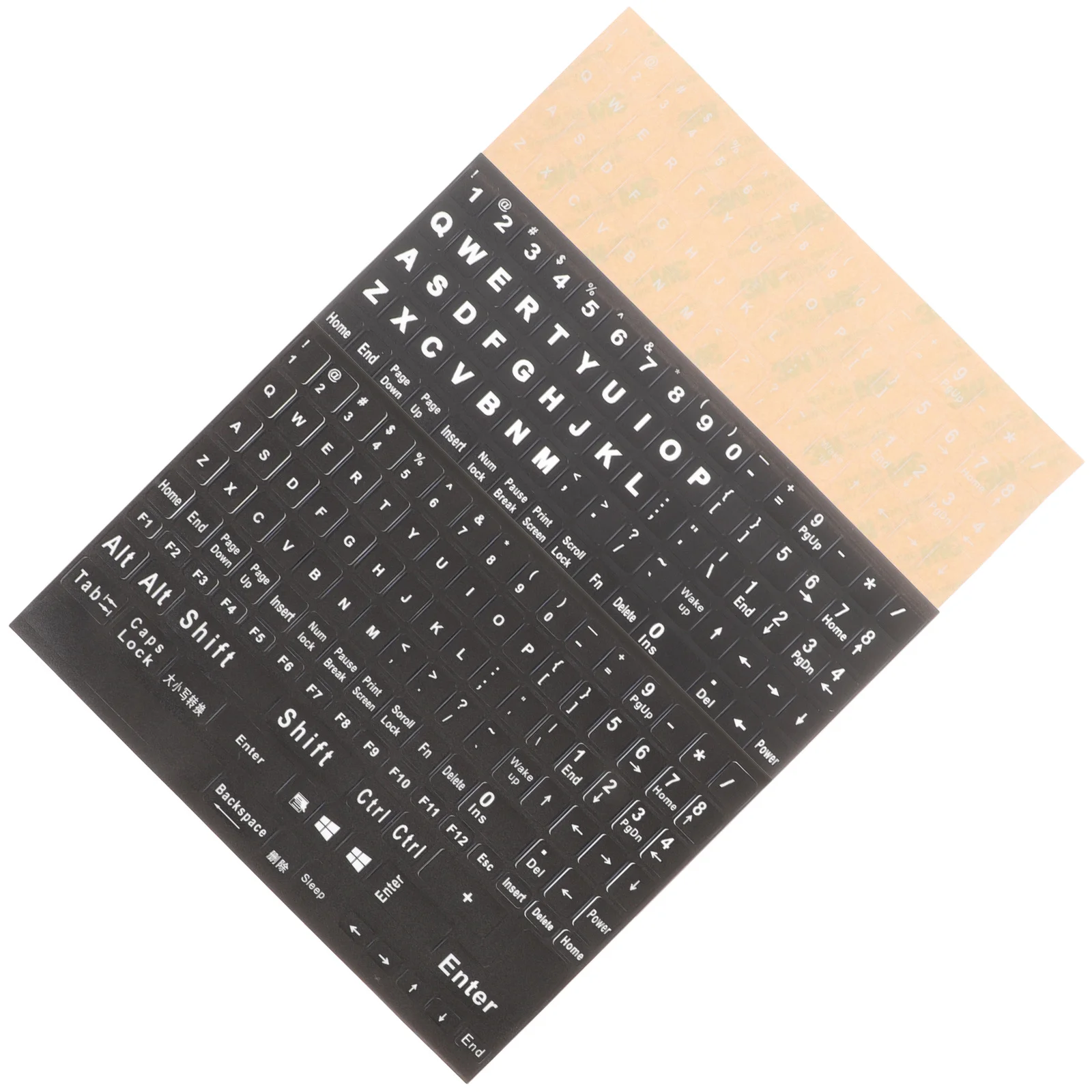 

3pcs Universal English Keyboard Stickers For Pc Laptop Desktop Durable Pvc Replacement Keys Labels For Mechanical Computer