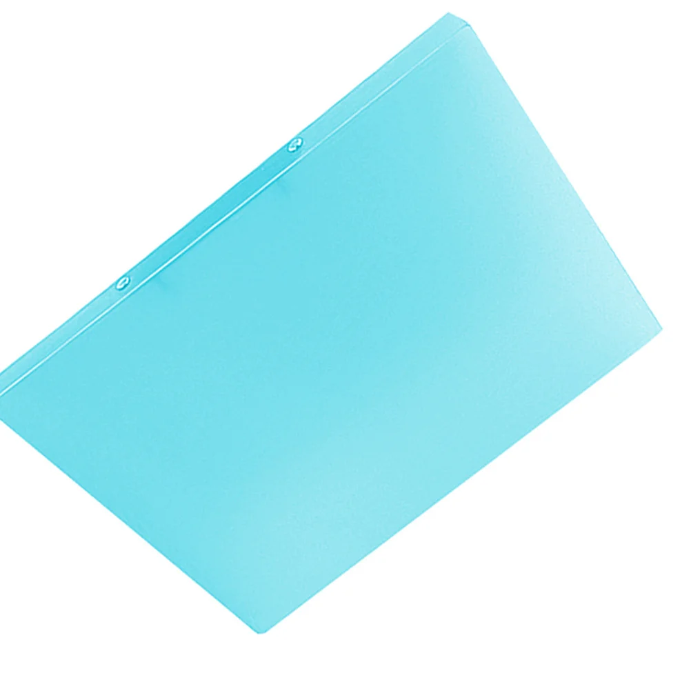 3 pezzi formato A4 raccoglitore con foro perforato cartella di file documenti raccoglitore a molla a fogli mobili per studenti insegnanti ufficio casa scuola blu