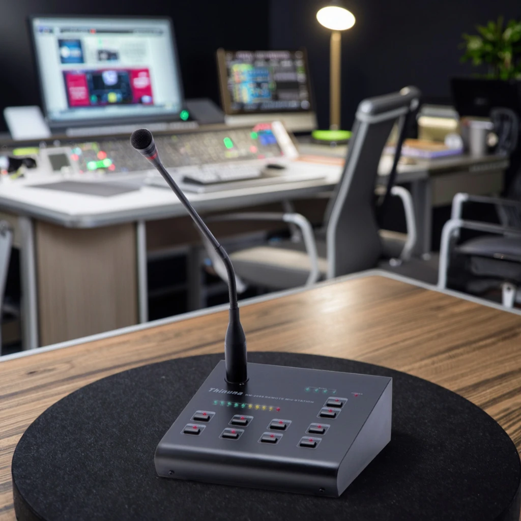 RM-2088 PA System Emergency Announcement Mic 8-Zone Paging & Broadcast Control Remote Microphone Workstation