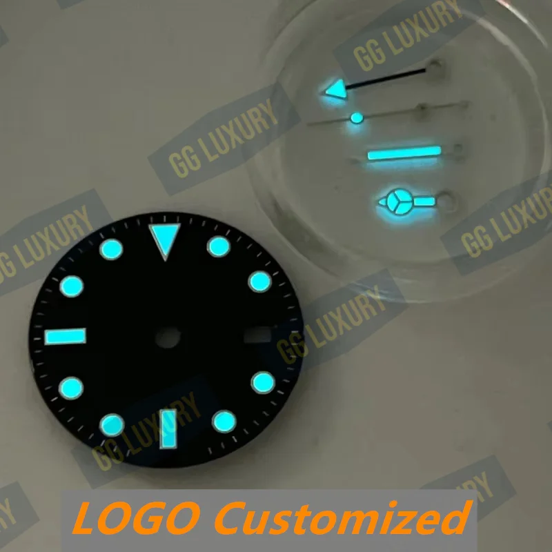 GG-Luxury VS/Arf Factory Watch مجموعة حافظة لحركة ETA 3285 GMT حافظة من الفولاذ المقاوم للصدأ أيدي الياقوت الأزرق المضيء