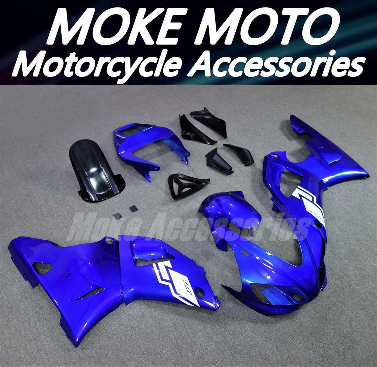 

Fairings Kit Fit For Yzf R1 1998-1999 Bodywork Set High Quality Abs Injection Blue White - 3