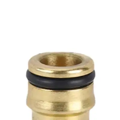 2 Way Hose Connector Repair Replacement Tap Water Pipe Brass Car Wash Coupler Extension Irrigation Male Quick Joint