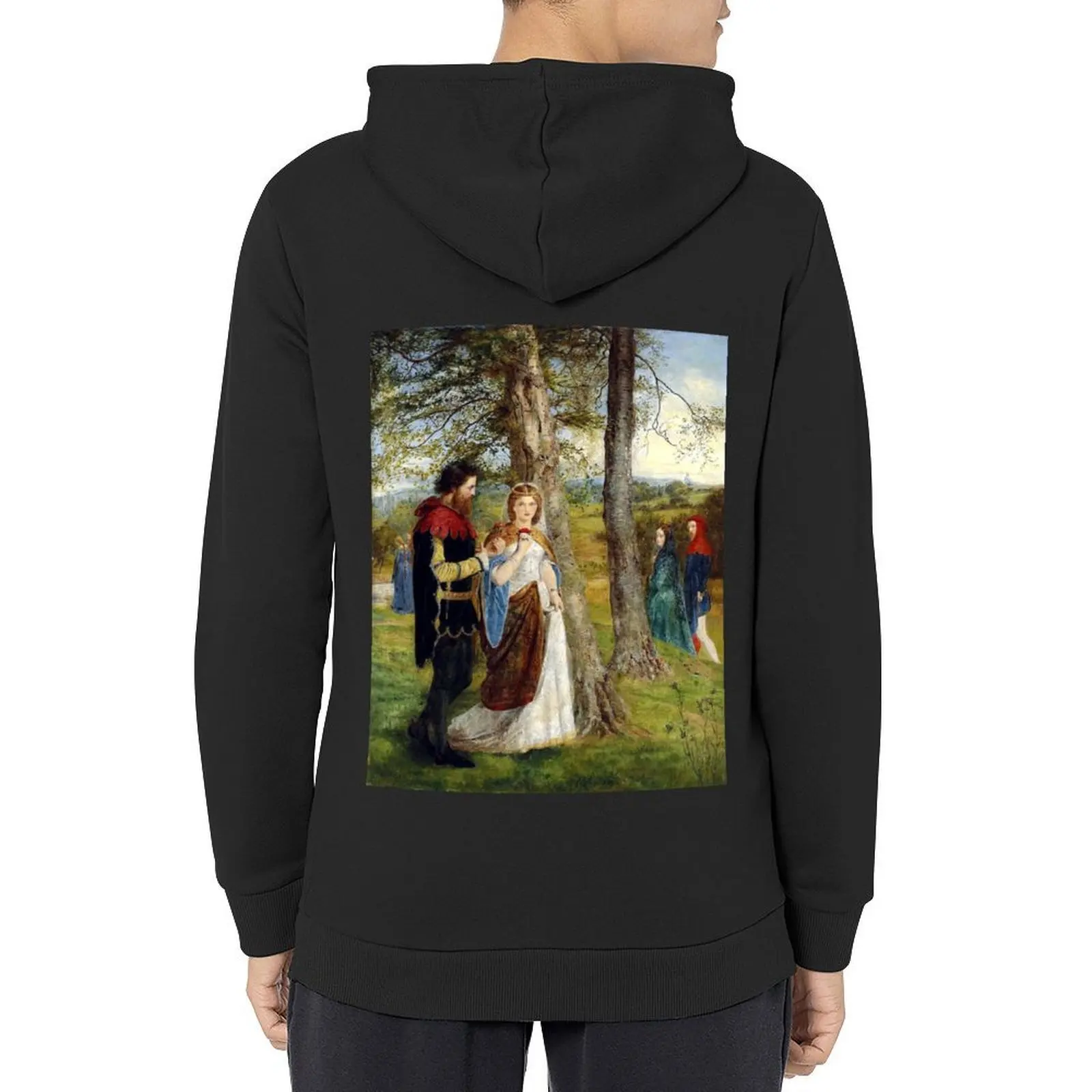 

Sir Lancelot and Queen Guinevere - James Archer Hoodie men's autumn clothes men's winter sweater autumn mens hoodie