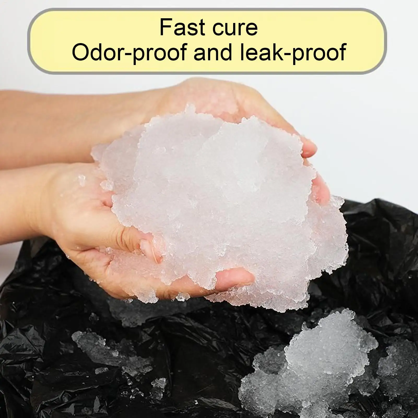 

100pcs Urine Absorbent Powder Poo and Urine Absorbent Gel Deodorization Liquid Waste Gelling Tool for Camping Fishing Traveling