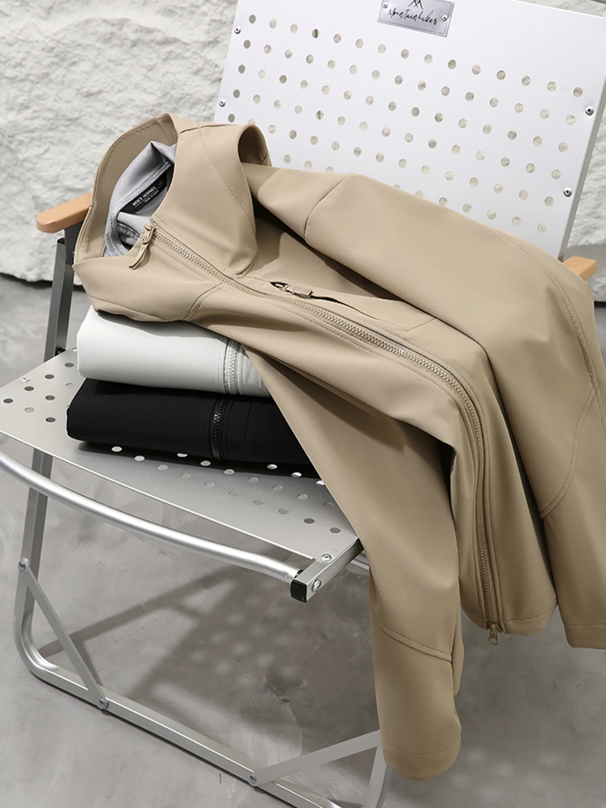 Outdoor Men's Casual Soft  Jacket Windproof Autumn Winter Hooded Parka Polyester Amide Composite Fiber Standard Fit Jacket