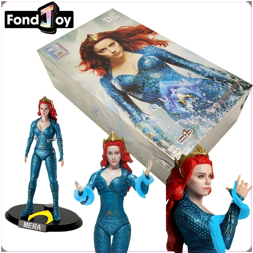 

Оригинальные фигурки героев FONDJOY DC Aquaman and The Lost Kingdom Mera, коллекция мультфильмов, модель, украшения, игрушки, подарки для мальчиков и девочек