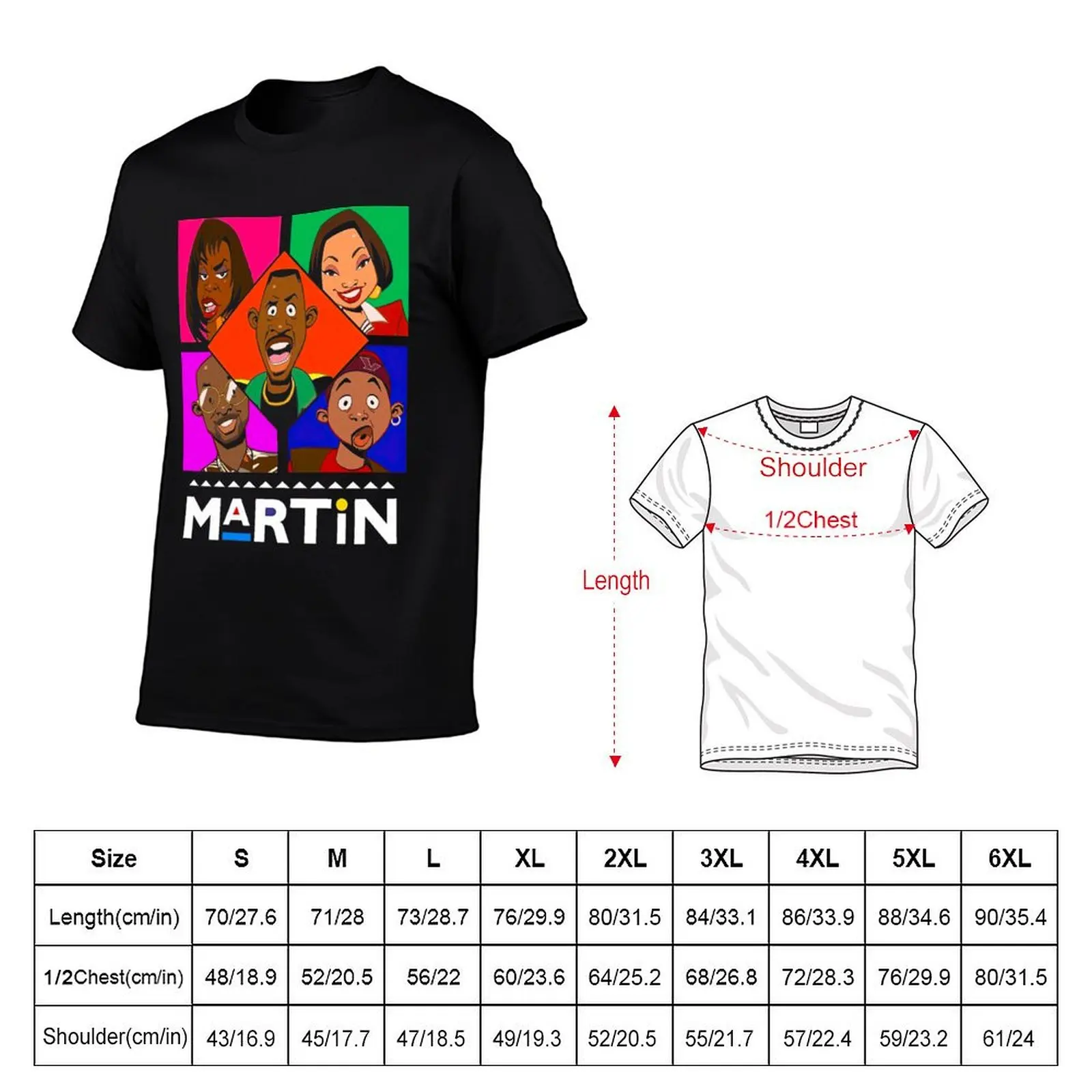 Martin Show Tv Shirt T-Shirt t shirt man designer anime t shirts oversize t shirt personalised T-Shirt