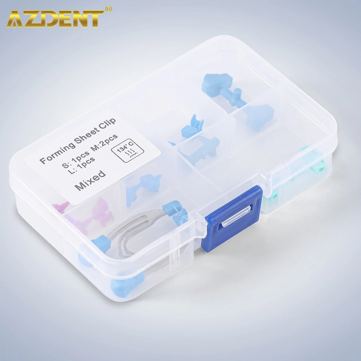 AZDENT Dental Matrix Sectional Contoured Plier Kit Metal Spring Clip Matrices Clamps Wedges Rings Replaceable Dentistry Tools