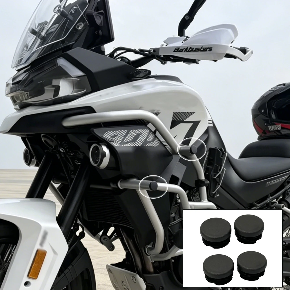 4PC Motorcycle Frame Hole Cover Caps Plug Decorative Frame Cap Set Accessories FOR CFMOTO 700MT 700 MT ADV 800MT MT800 800 MT CF