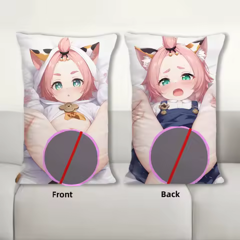 Dakimakura Anime Genshin Impact Diona Sofa Cushion Body Pillow Cover Double Side Print Bedding Throw Pillow Case