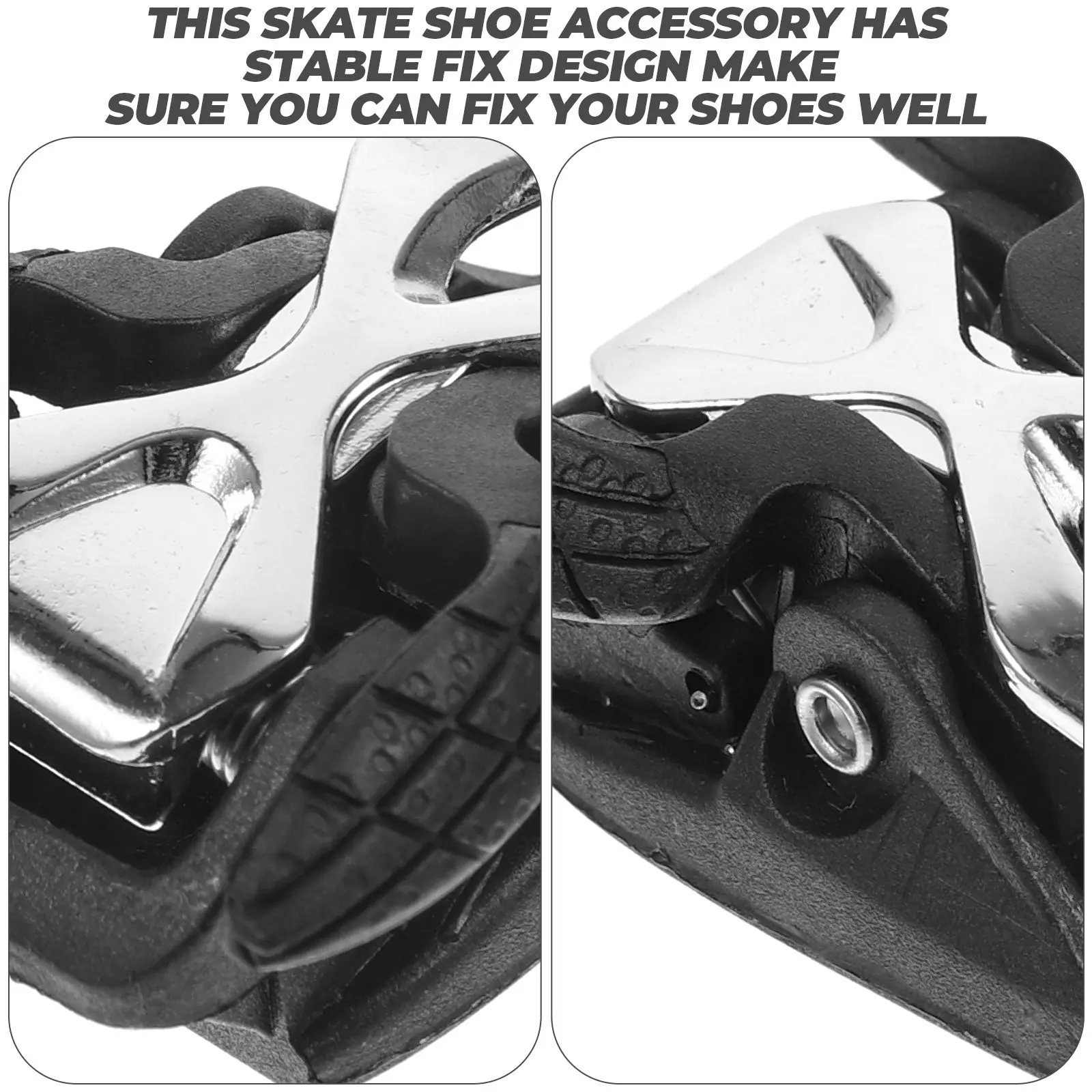 

2Pcs Professional Roller Skate Buckles Durable Fixing Buckle Kit Portable Replacement Accessories for Skating Shoes