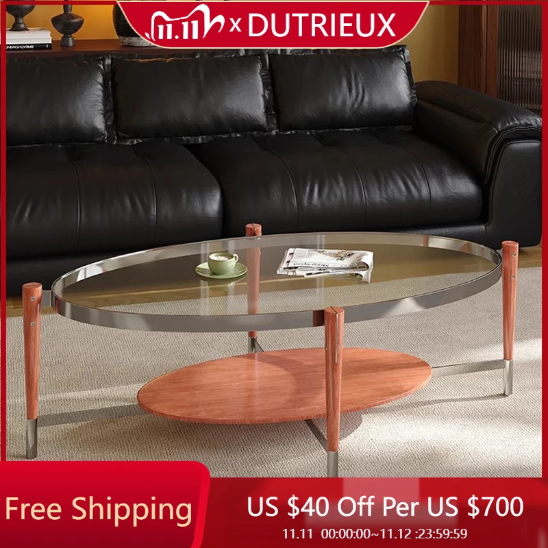 

Nordic Designer Coffee Table Unique Minimalist Italian Aesthetic Coffee Table Decoration Transparent Couchtisch Home Furniture