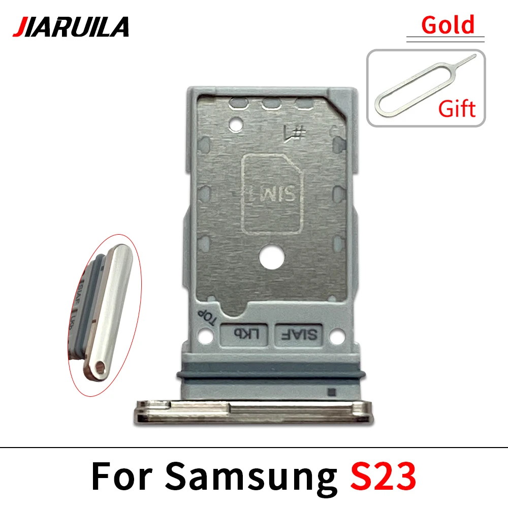 SIM Card Slot SD Card Tray Holder Adapter For Samsung S23 Plus Ultra G911 G918 G916