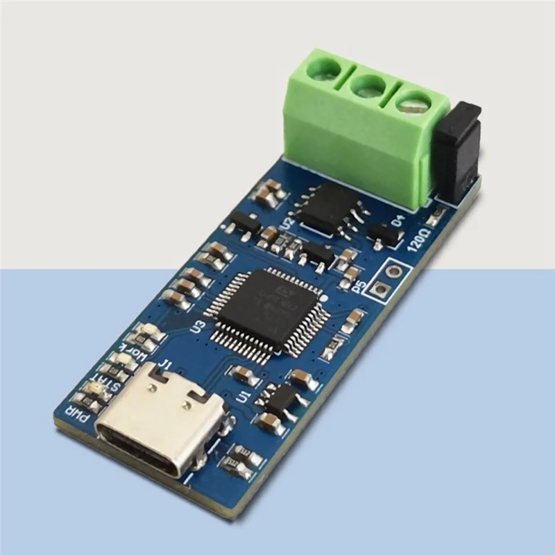 

ABSS-Type-C USB-C Модуль анализатора шины CAN 5 В Модуль преобразователя USB в CAN CANABLE V2.0 CAN-FD анализатор шины CAN