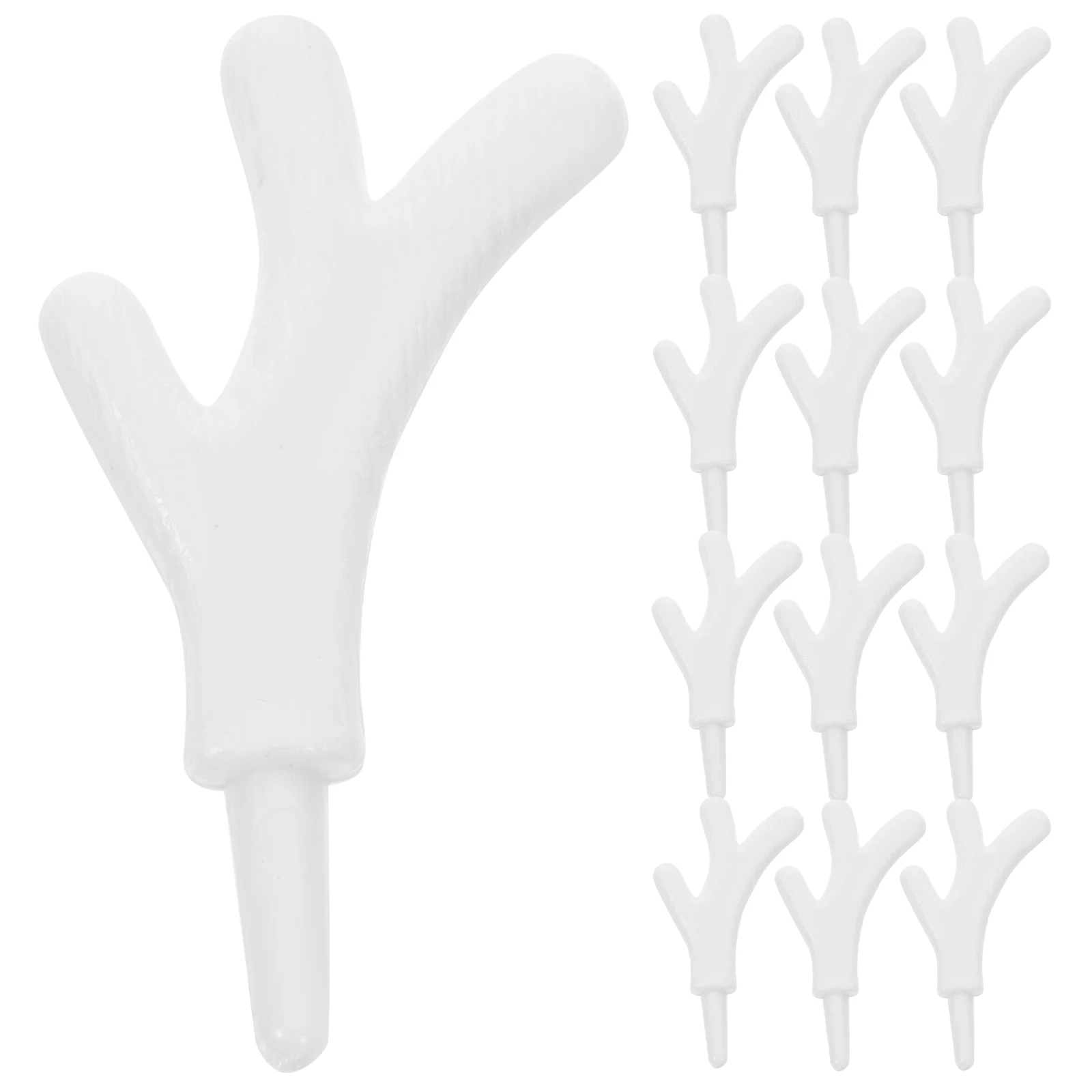 100 قطعة قرون الغزلان البلاستيكية عيد الميلاد الرنة القرن أبيض اللون 3 3x2 5 سنتيمتر Crafts بها بنفسك الحرف Headb اكسسوارات خفيفة الوزن غير قابلة للكسر #4