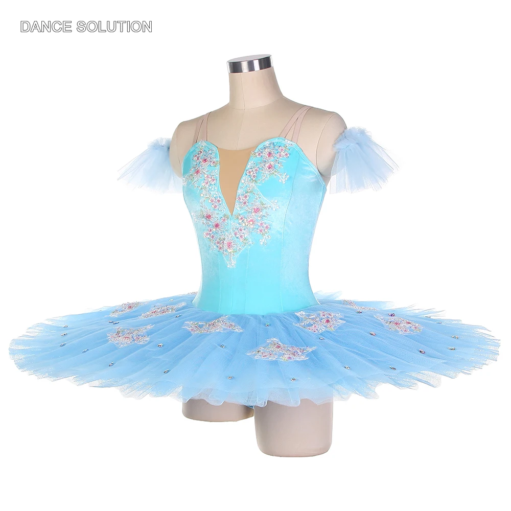 

Adult Female Ballet Costume Velvet Bodice with Pancake Tutu Skirt Stage Performance Tutus for Women and Girls Dancewear BLL433