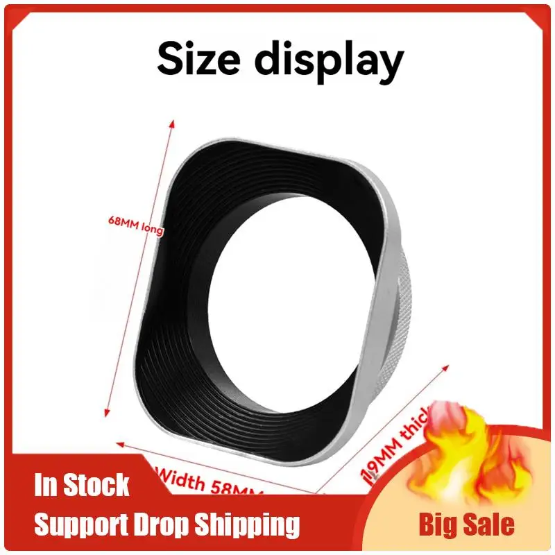 최고 거래 DSLR 카메라 사진 액세서리 용 사각형 미러리스 카메라 렌즈 후드 52Mm 렌즈 후드