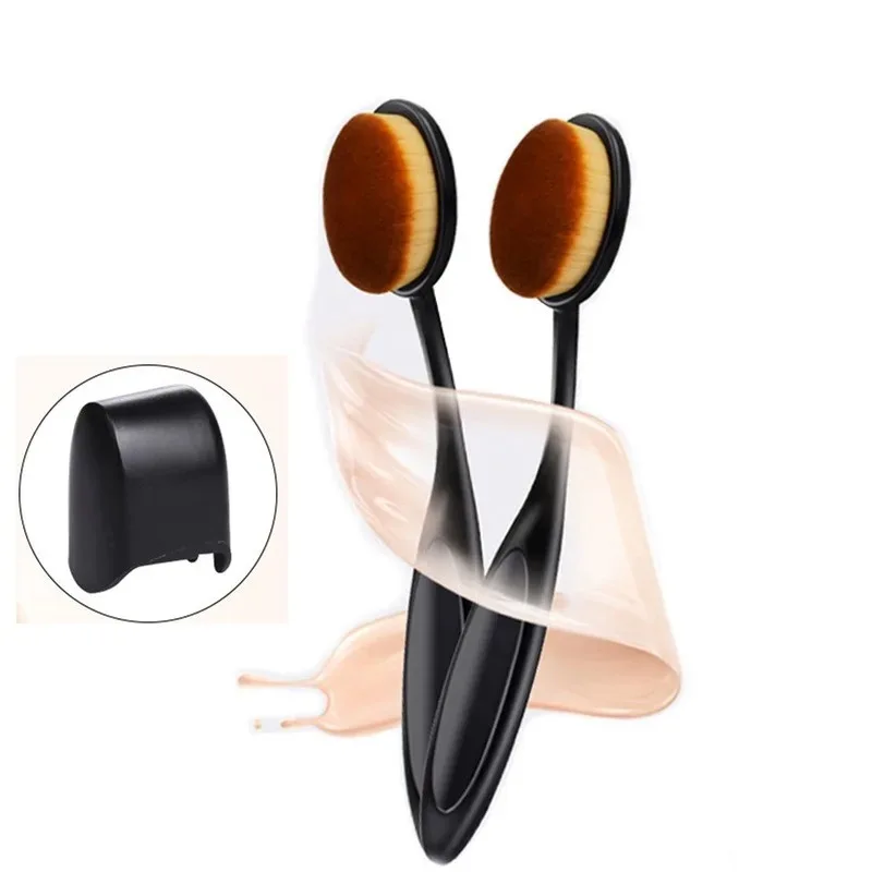 Oval Foundation Brush Large Toothbrush Makeup Brushes Fast Flawless Application Liquid Cream Powder Foundation Sunscreen