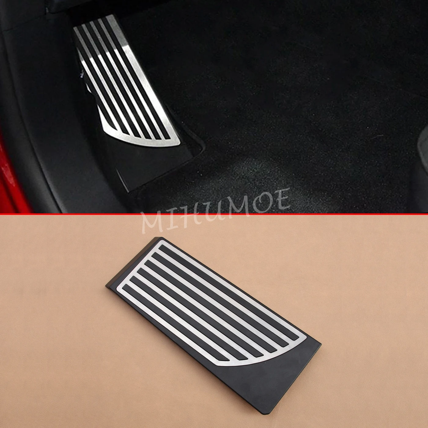 Sport Steel Foot Rest Footrest Dead Pedal Pad Cover Overlay For Alfa Romeo Stelvio2017 2018 2019 2020 2021 2022 2023