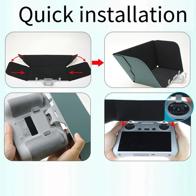 Untuk DJI Mavic 3 klasik/Mini 3 Pro/ Mini 3 DJI RC dengan layar kendali jarak jauh nyaman portabel mudah digunakan bagian pelindung matahari