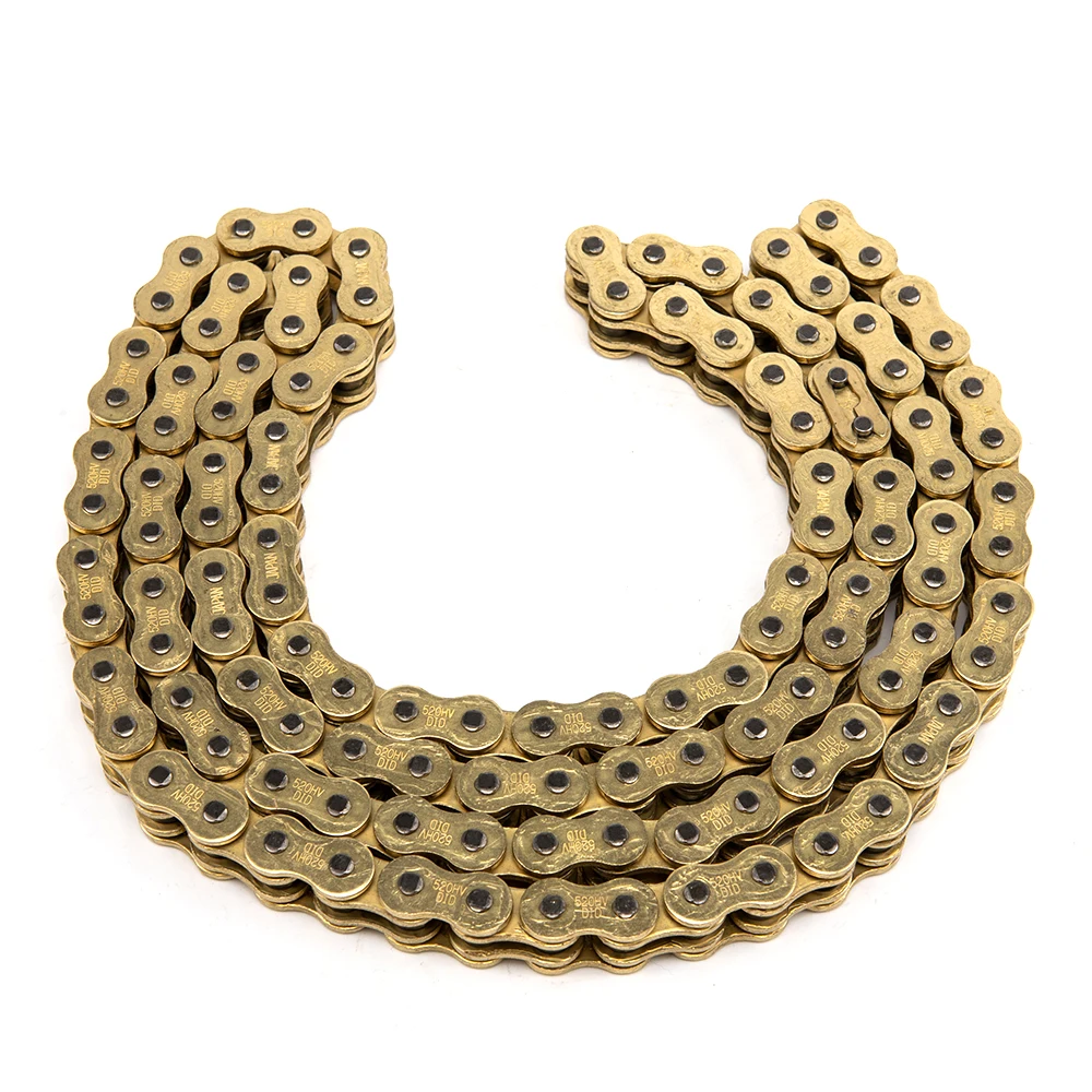 Motorcycle O-ring Oil seal Chain Sets Universal High Quality DID O-Ring 520 525 530 428 Chains 120 136 Links
