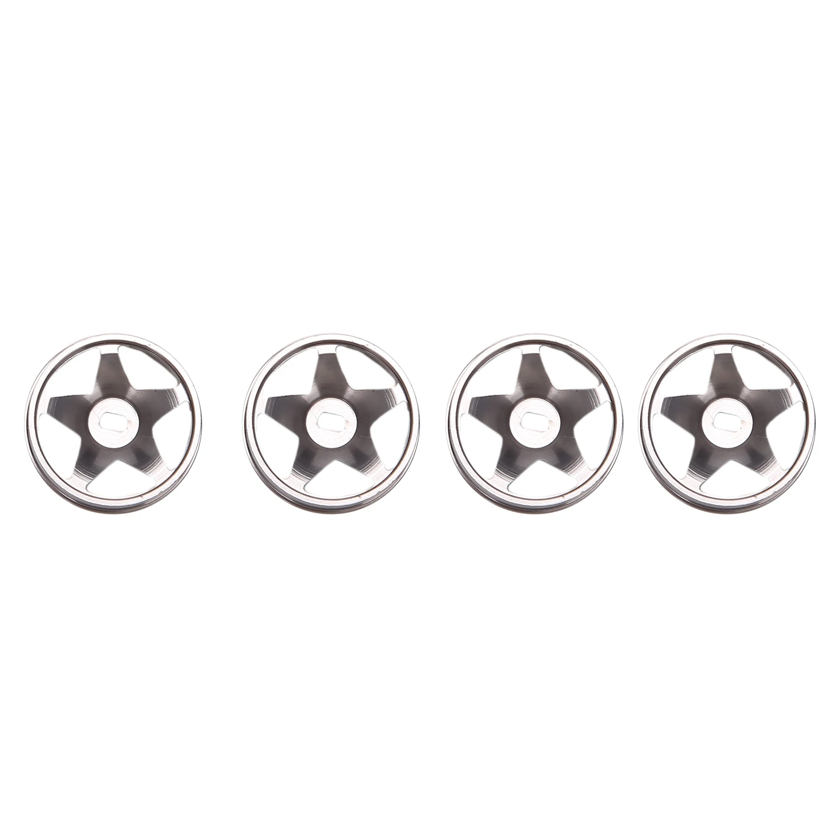 【HOT-PRICE!】4Pcs For 1:28 Mosquito Car Upgrade Parts OP Parts IW04 Aluminum Alloy Wheel Hair Metal Aluminum Alloy Wheel