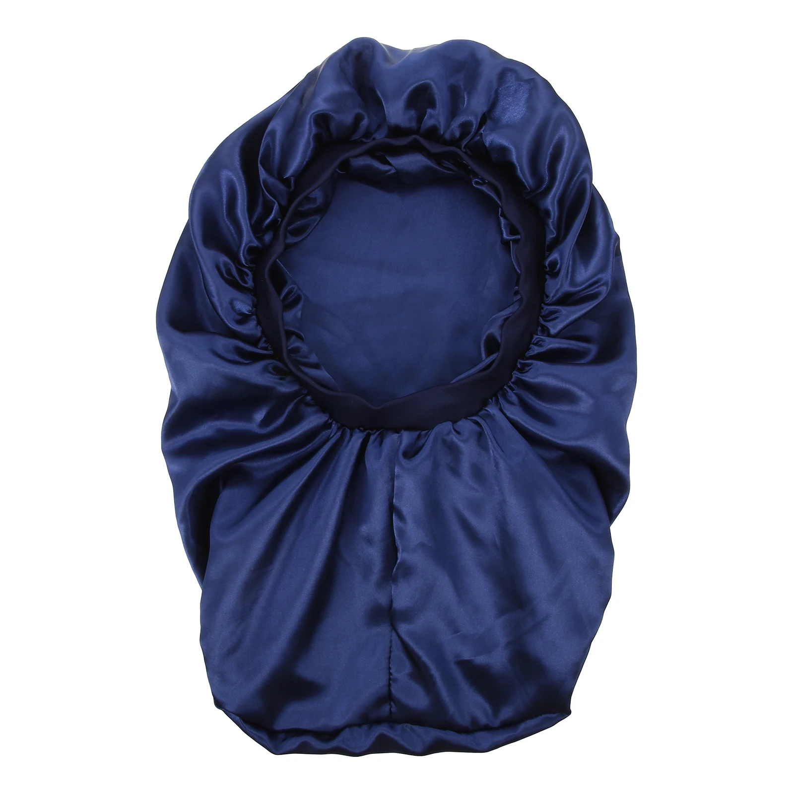 Long Satin Men's Sleeping Hat Elastic Brim Durable Comfortable Hair Care Bonnet for Home Women Hair Wrap