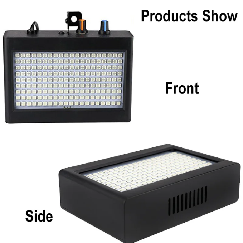 Portátil LED Strobe Flash Light com controle de som remoto RGB, velocidade ajustável, 180, 270, 390, 35W, apto para palco, discoteca, bar, festa, clube