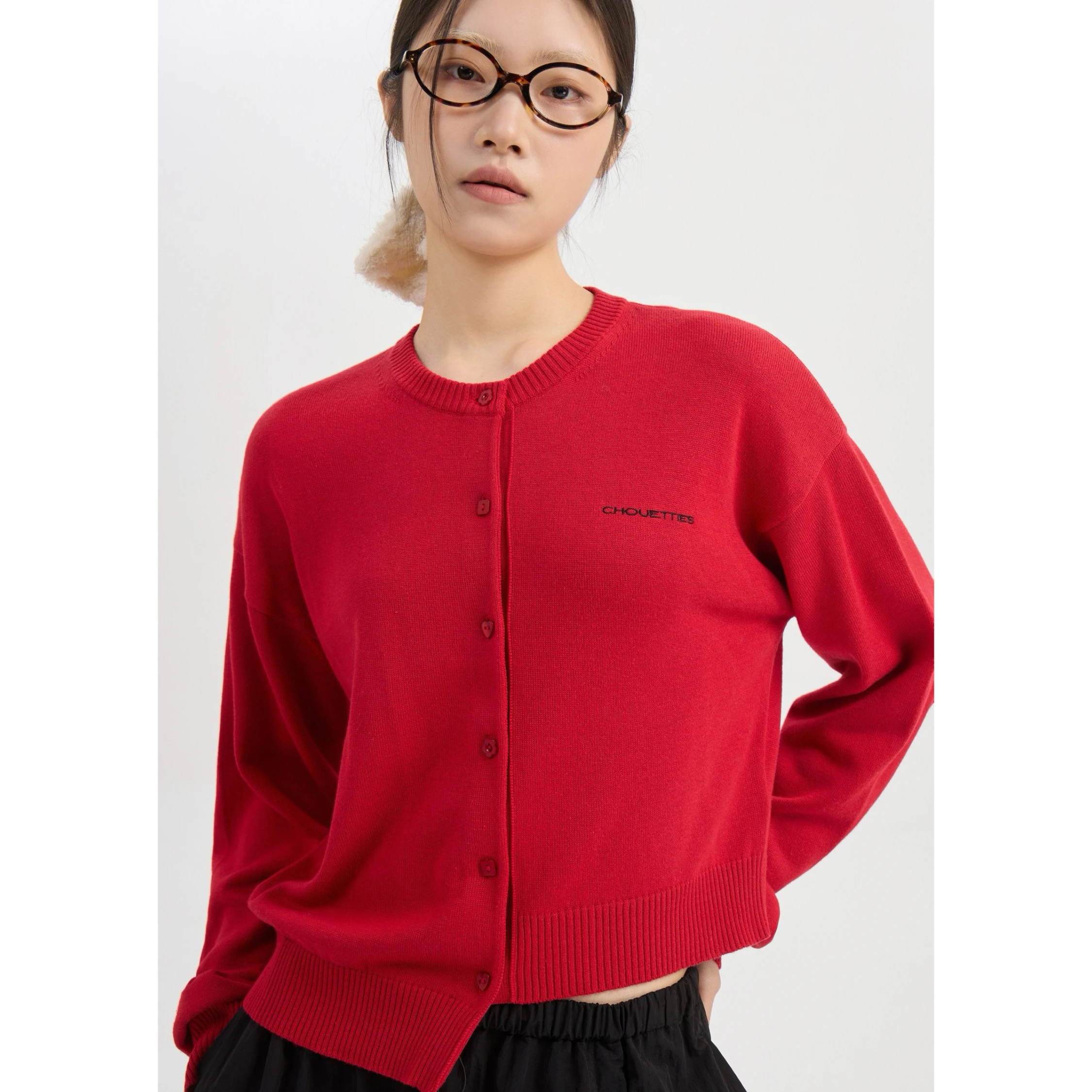 Citroen Kaas LUC25 Winter Gebreid Vest Rond Ne Geborduurd Onregelmatige Kleur Casual Dames Ort Bovenkleding