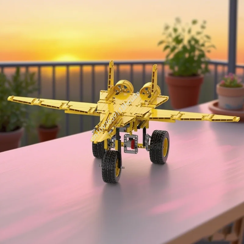 

400pcs MOC City Airport Jetfighter Alt Build Model Building Blocks Construction Assemble DIY Festival Gift Toy Creative Idea