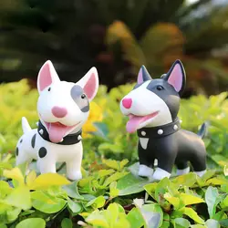 Vinyl Anime Cute Toys Figure Excellent Bull Gift Terrier Key Ring for Car Accessories Dog Keychain Hand-painted