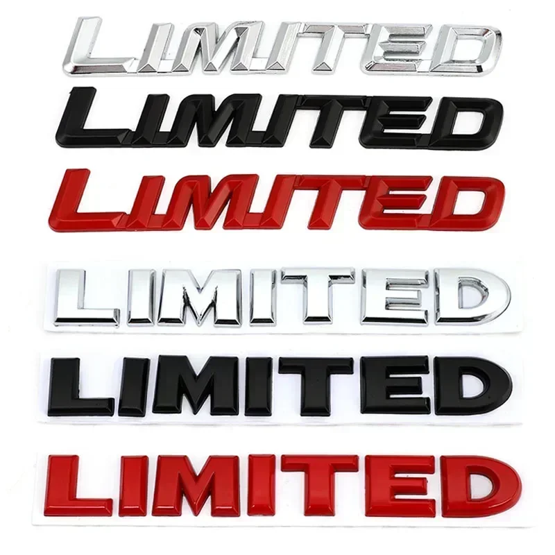 3D Metal Limited Logo Rear Trunk Fender Emblem Badge Decals for Jeep Grand Cherokee Wrangler Compass Car Styling Accessories