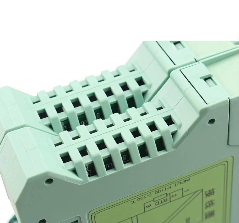 Imagem -04 - Resistência Térmica Isolamento de Temperatura Transmissor tipo Trilho Cu50 Pt1000 Pt100 a 420ma 010v 05v