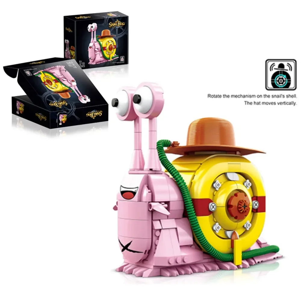 573pcs Slak Telefoonbouwpakket STEM Educatief speelgoed met insectenontwerp voor kinderen Volwassenen Creatieve DIY-stenen Techniekproject