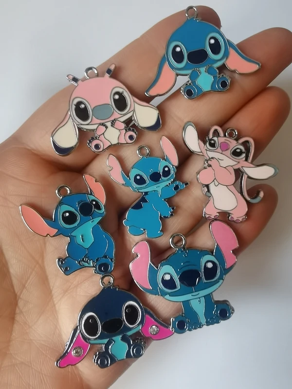 10 adet Disney dikiş karışımı Kolye Charms Takı Yapımı Küpe Kolye Kolye Bilezik DIY Aksesuarları