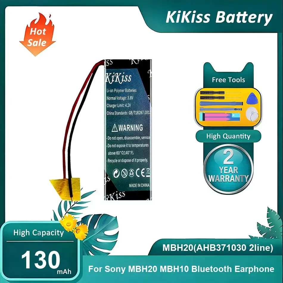 

Мощный аккумулятор для наушников Sony MBH20, MBH10, MBH20 (AHB371030 2line), 130 мАч