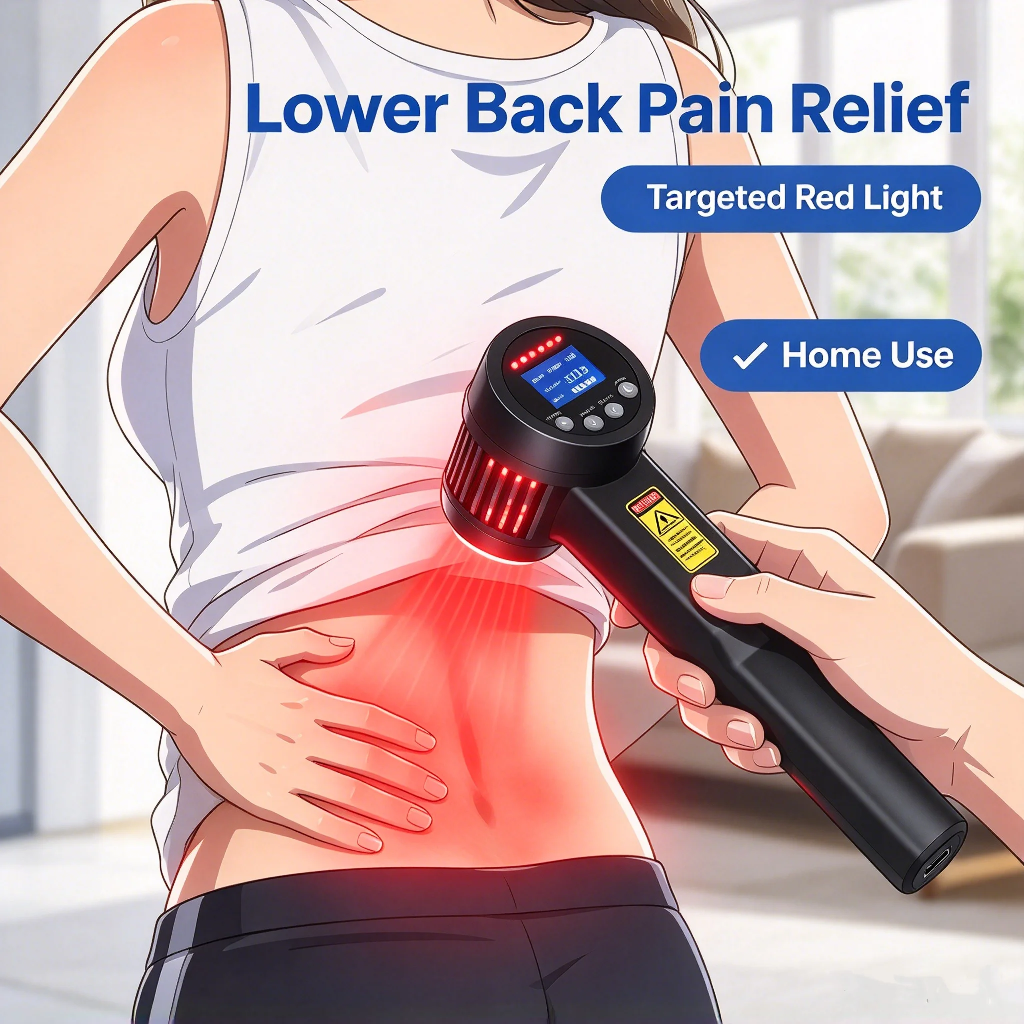 5W Professional LLLT Laser Therapy Machine 650nm 808nm Cold Laser Device for Deep Tissue Repair Sciatica Neck Pain Management