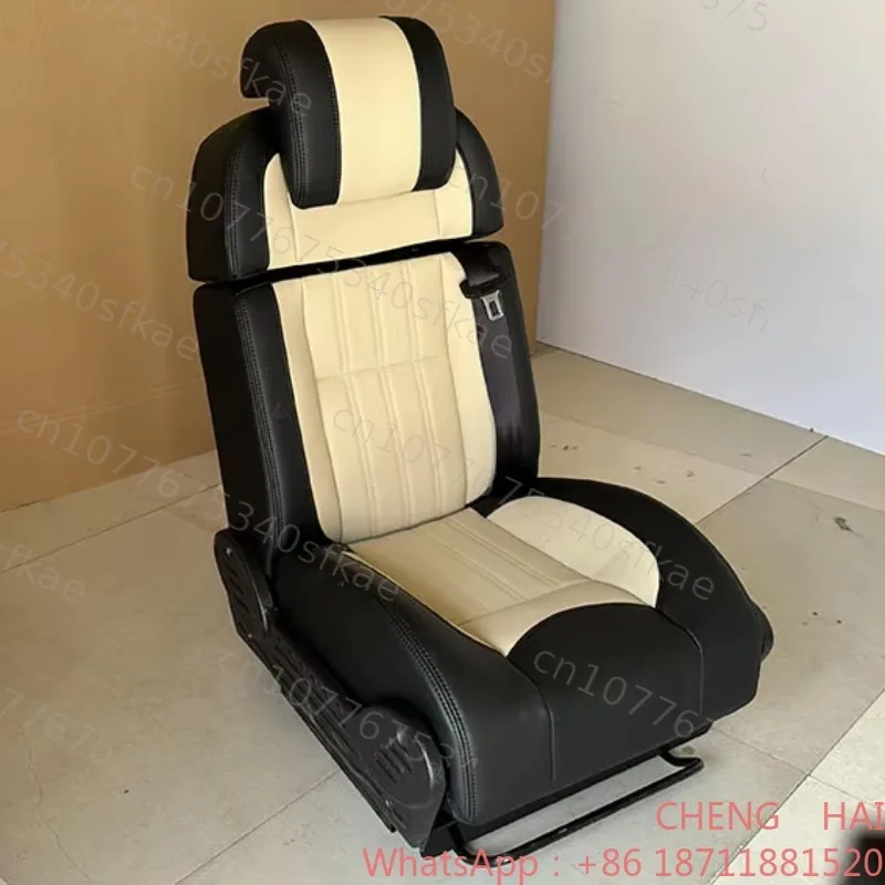 Customized Custom  Leather PU Cloth Foldable Campervan Seat Change Over RV  Seat with Unique Camper Van Bed Design