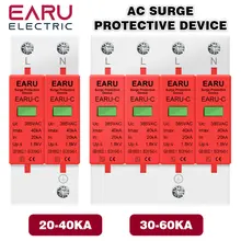 Casa Lightning Surge Protector, dispositivo de baixa tensão Prendedor, dispositivo de proteção, AC, SPD, 1P, 2P, 3P, 4P, 40KA, 60KA, 385V