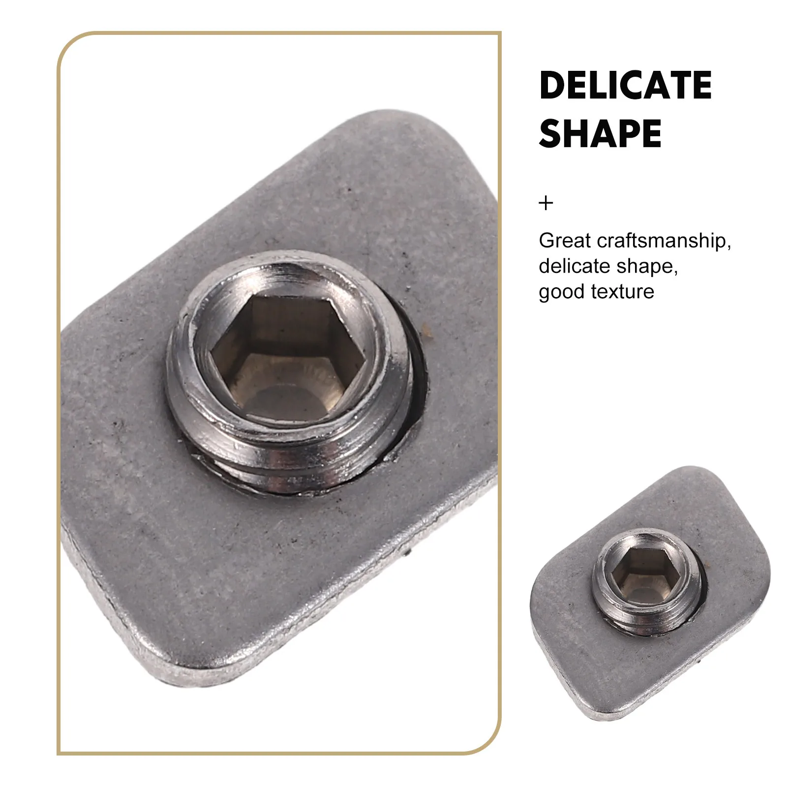 20 قطعة سدادة قفل من الفولاذ المقاوم للصدأ محدد نافذة الأمان للأبواب المنزلقة استبدال قفل باب منزلق معدني متين- #3