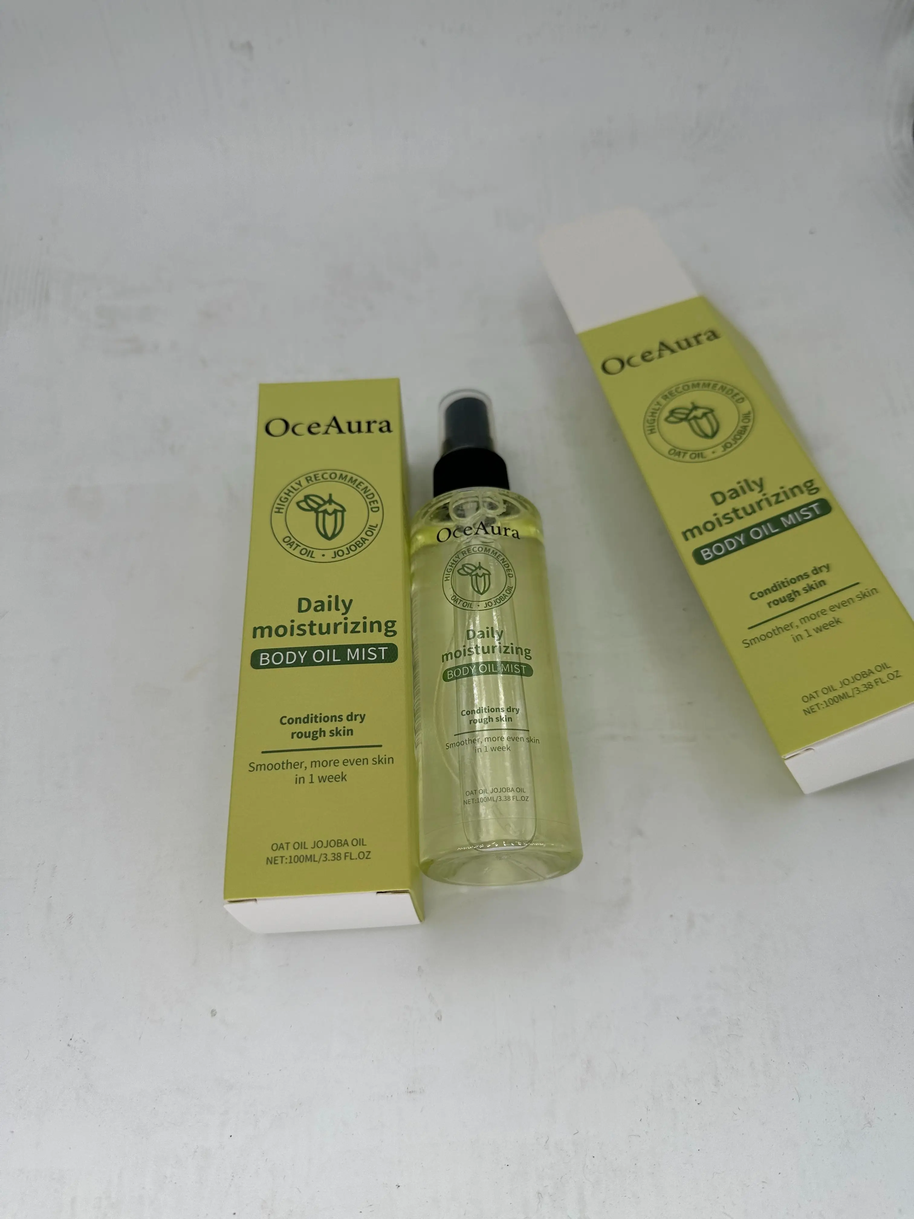 데일리 모이스처라이징 바디 오일 미스트 - 빠른 흡수로 건조한 피부 트리트먼트에 수분을 공급 - 부드러운 피부를 위한 가벼운 스프레이