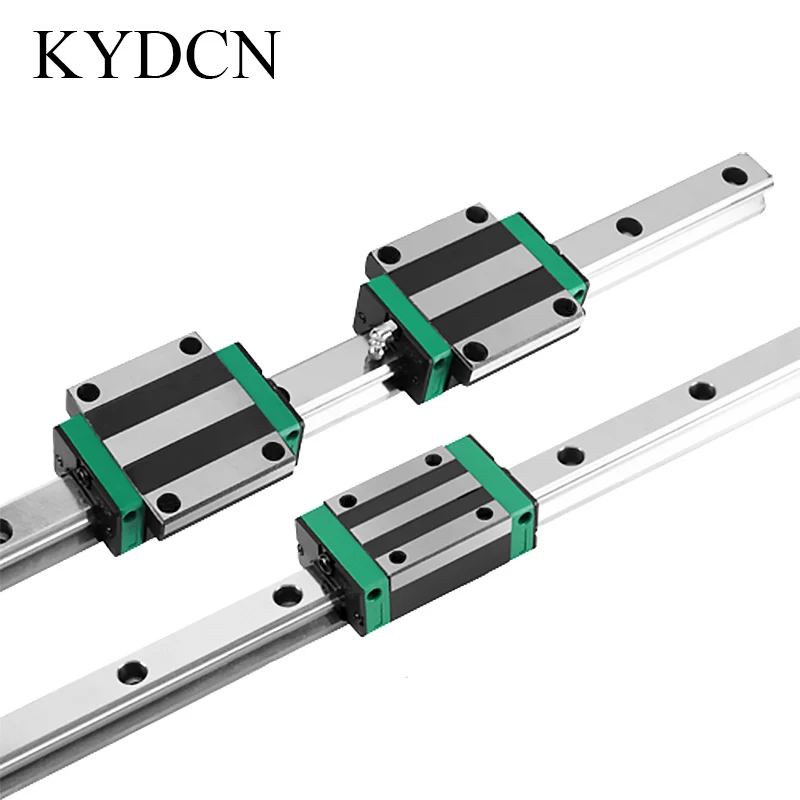 2 high precision HGH linear guides with 4 standard HGH sliders set HGH30/HGH35